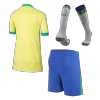 Brazil Home Jersey Kit Copa America Kids(Jersey+Shorts+Socks) - gojersey