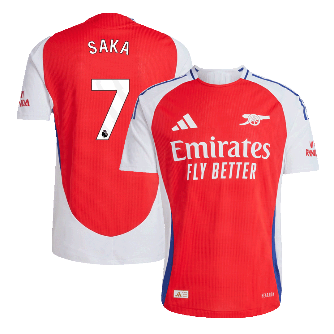 Arsenal SAKA #7 Home Jersey Authentic - gojersey
