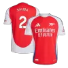 Arsenal SALIBA #2 Home Jersey Authentic 2024/25 - gojersey
