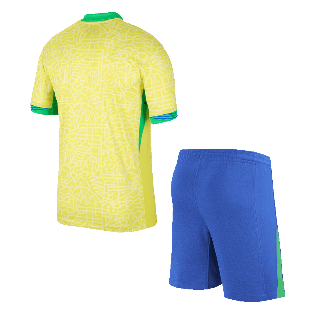 Brazil Home Jersey Kit (Jersey+Shorts) - gojersey