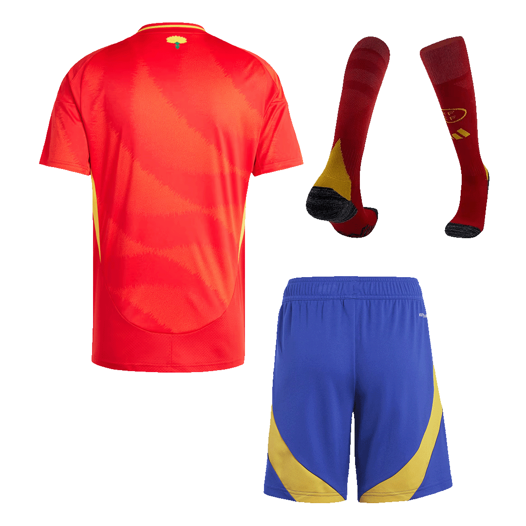 Spain Home Jersey Kit EURO (Jersey+Shorts+Socks) - gojersey