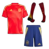 Spain Home Jersey Kit EURO 2024 Kids(Jersey+Shorts+Socks) - gojersey