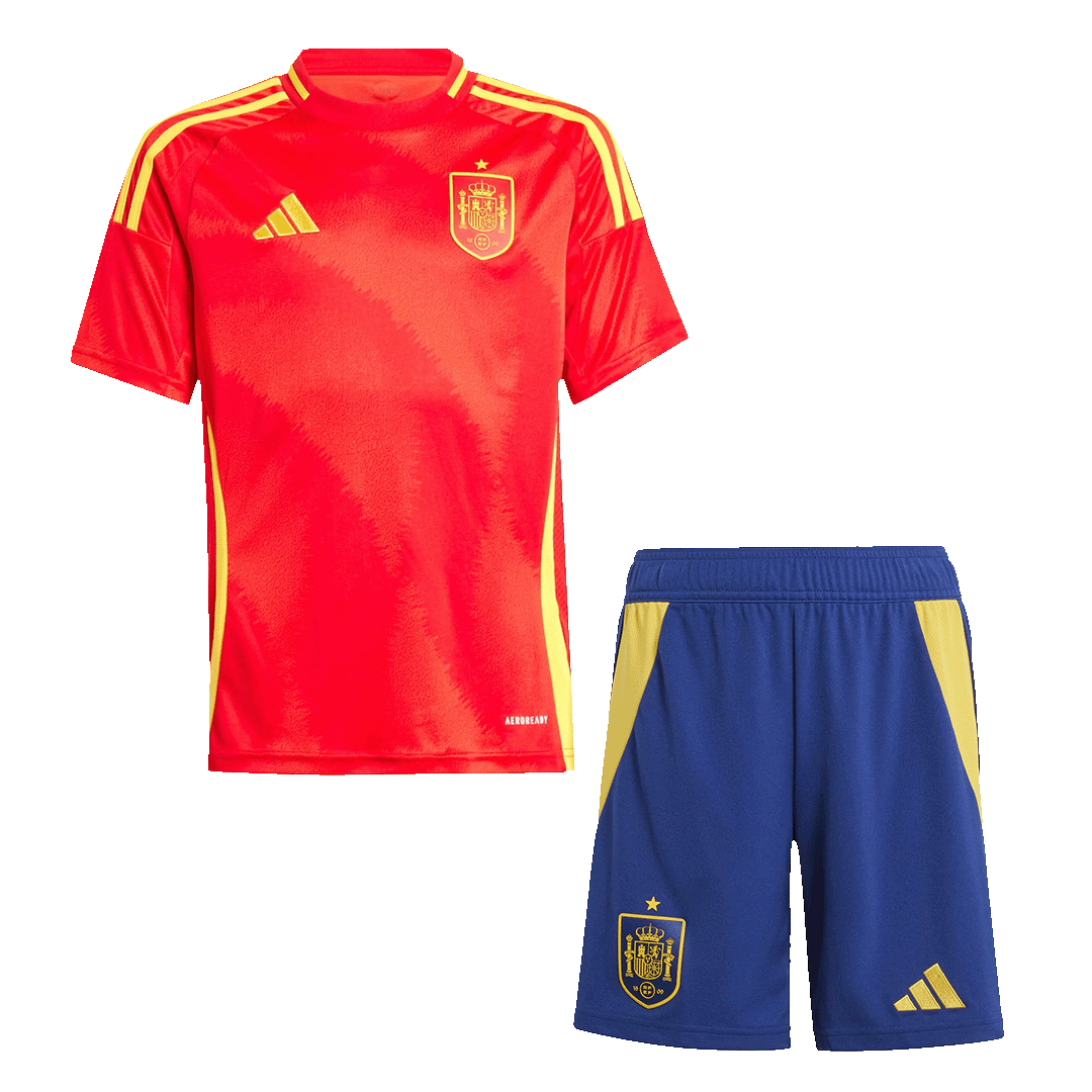 Spain Home Jersey Kit EURO Kids(Jersey+Shorts) - gojersey