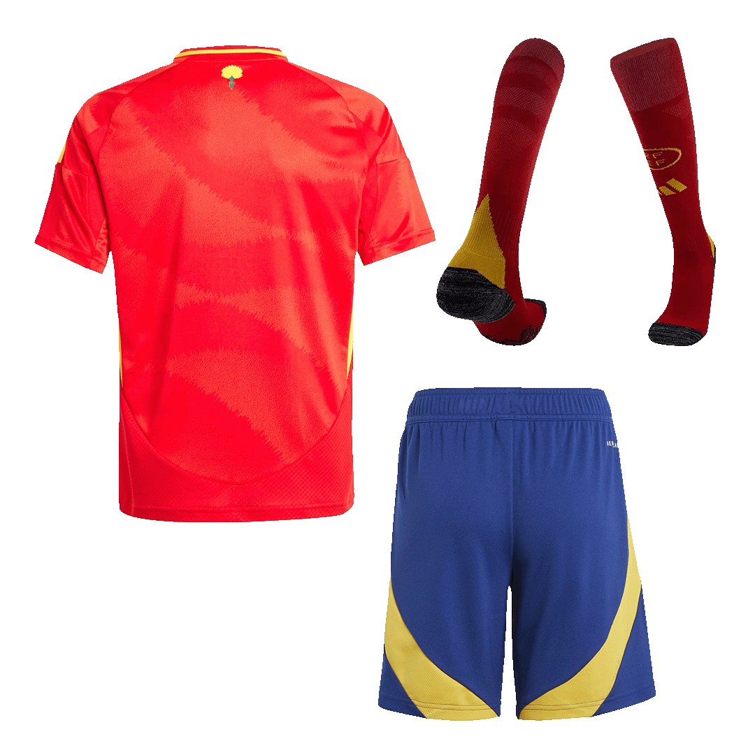 Spain Home Jersey Kit EURO Kids(Jersey+Shorts+Socks) - gojersey