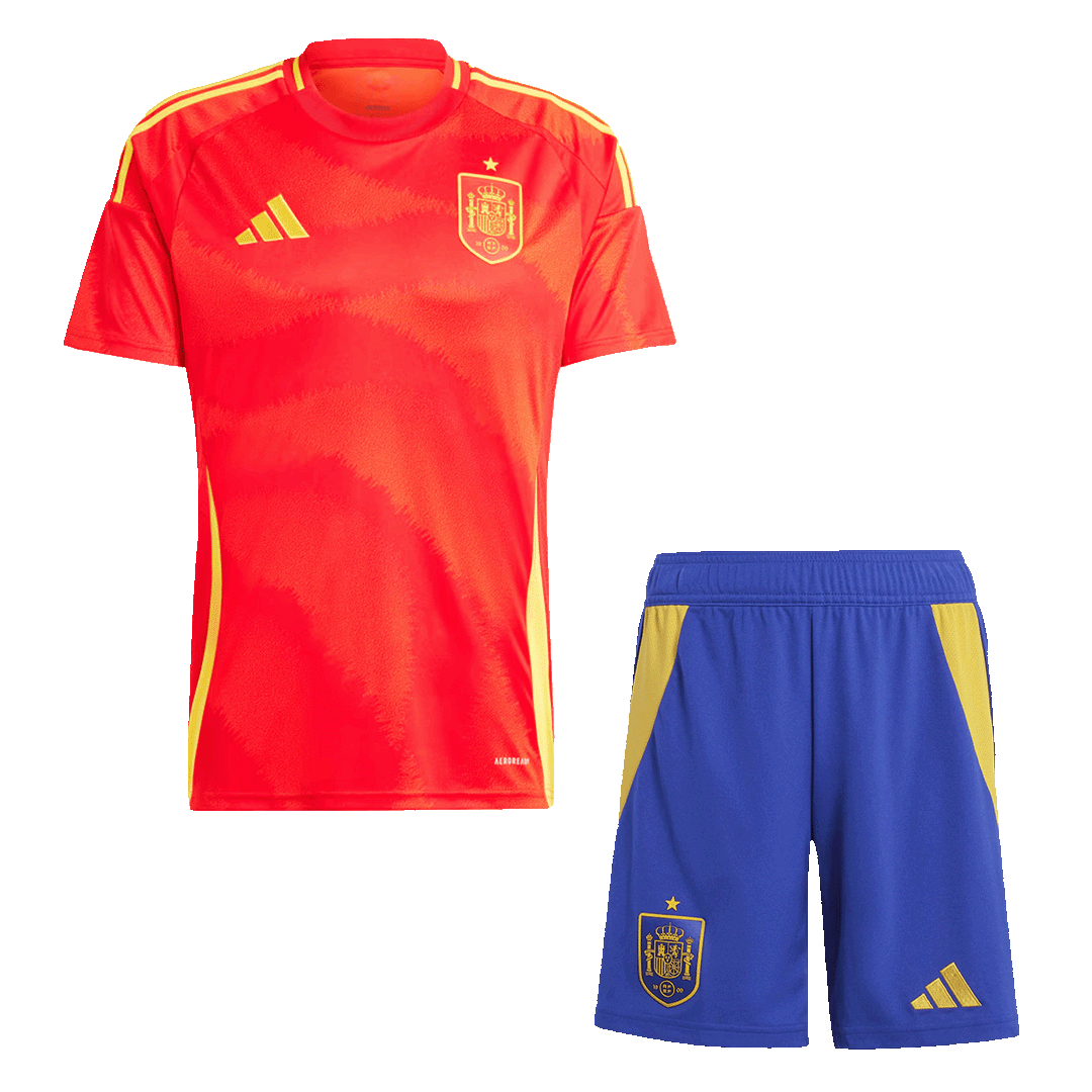 Spain Home Jersey Kit EURO (Jersey+Shorts) - gojersey