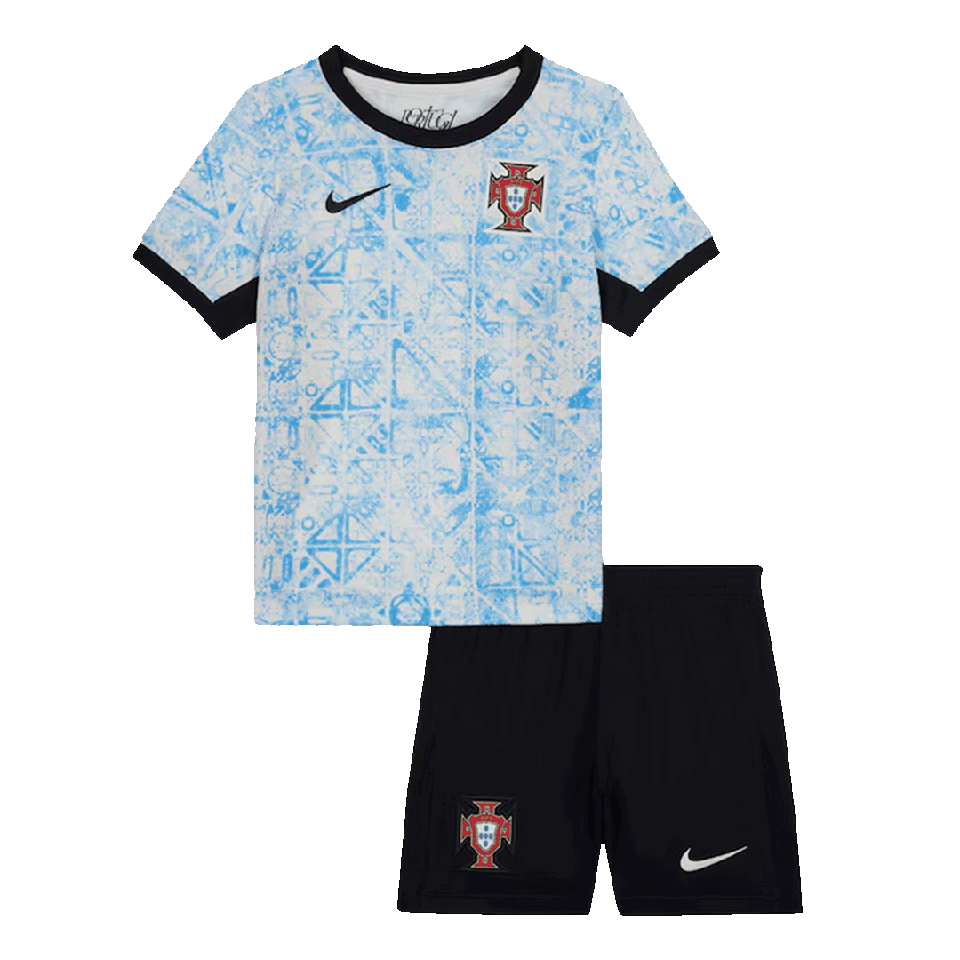 Portugal Away Jersey Kit EURO Kids(Jersey+Shorts) - gojersey