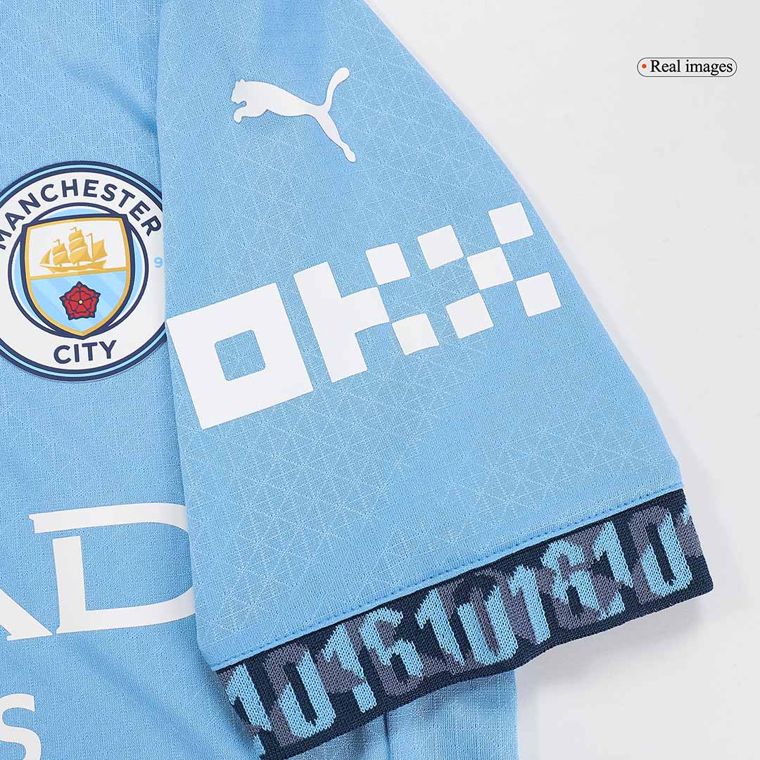 Manchester City Home Jersey Authentic - gojersey