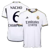 Real Madrid NACHO #6 CHAMPIONS Home Jersey Authentic 2023/24 - gojersey