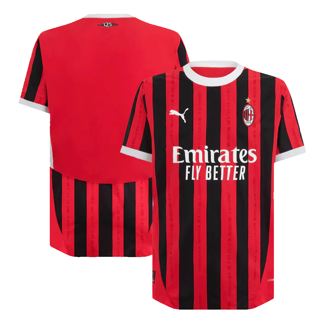 AC Milan Home Jersey Authentic - gojersey