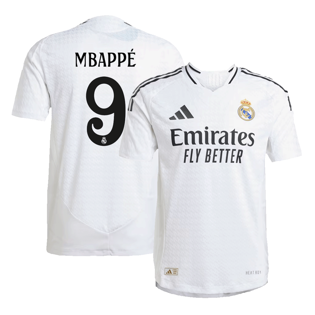 Real Madrid MBAPPÉ #9 Home Jersey Authentic - gojersey