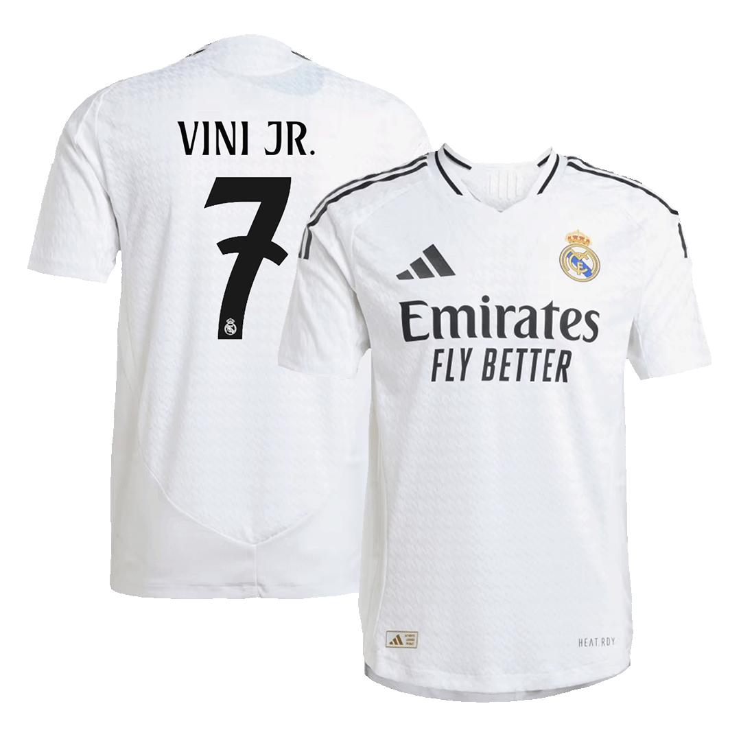 Real Madrid VINI JR. #7 Home Jersey Authentic - gojersey