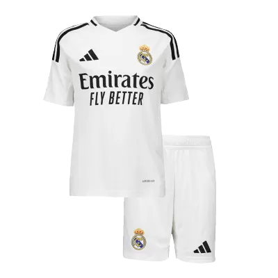 Real Madrid Home Jersey Kit 2024/25 Kids(Jersey+Shorts) - gojersey
