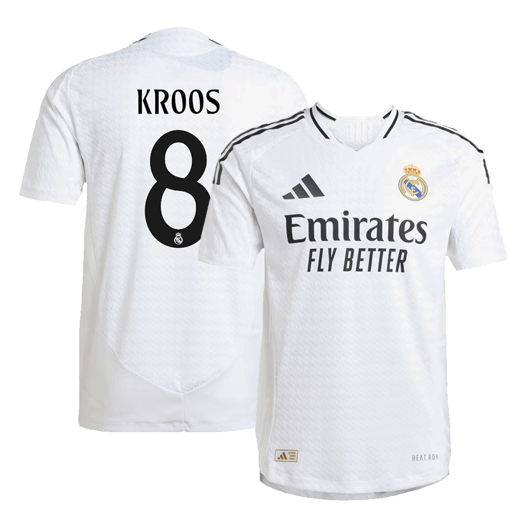 Real Madrid KROOS #8 Home Jersey Authentic - gojersey
