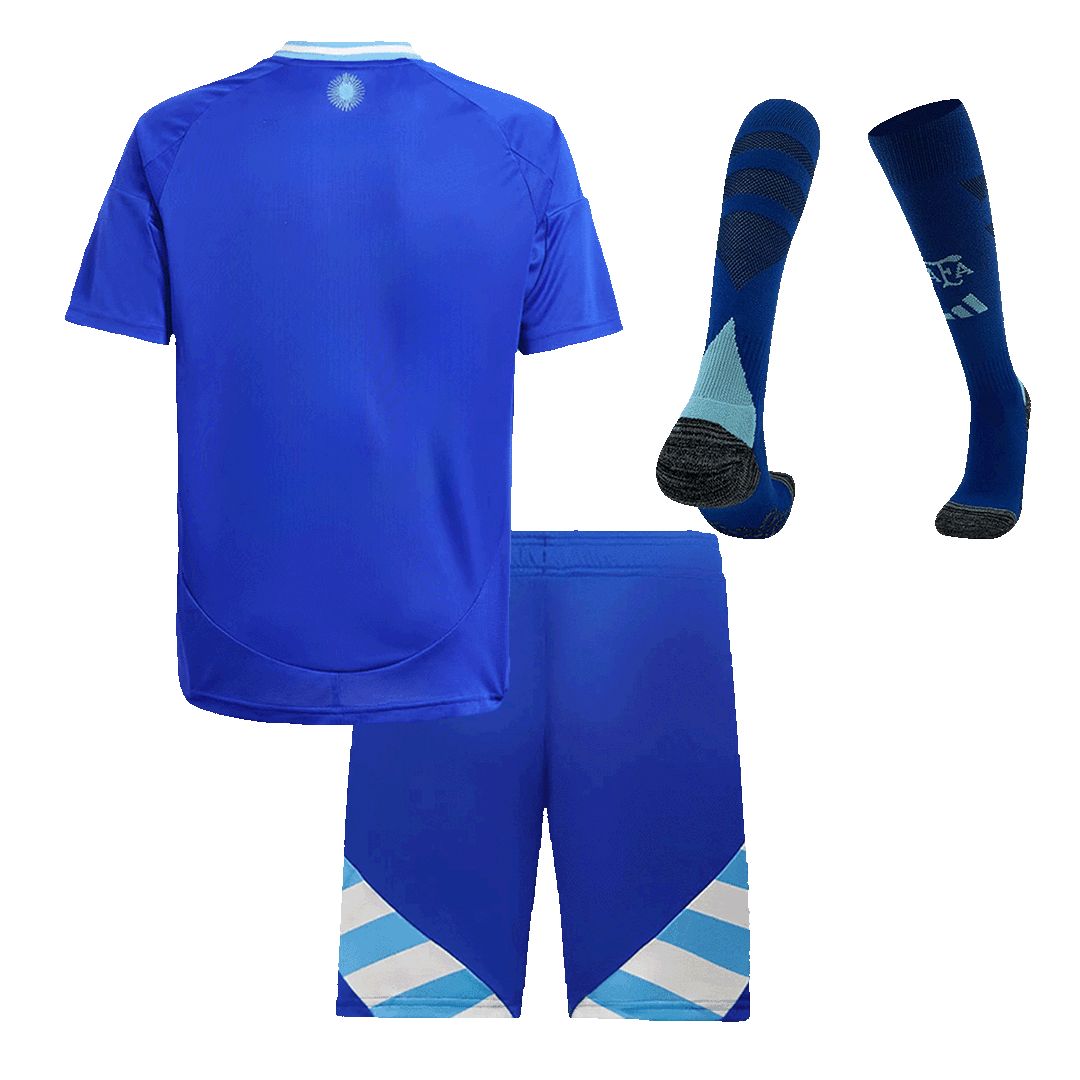 Argentina Away Jersey Kit Copa America Kids(Jersey+Shorts+Socks) - gojersey
