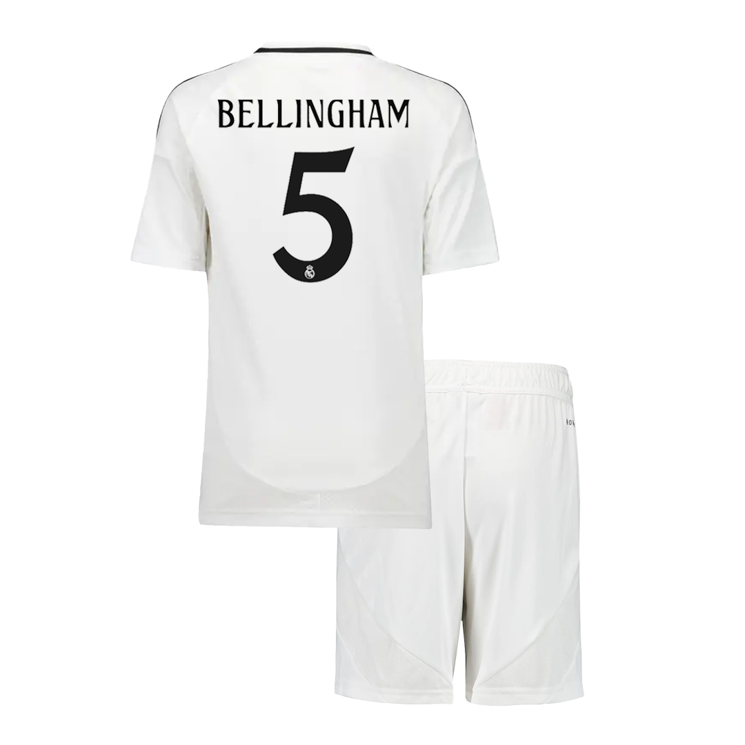 Real Madrid BELLINGHAM #5 Home Jersey Kit Kids(Jersey+Shorts) - gojersey