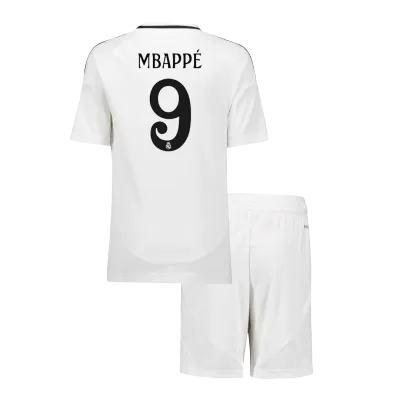 Real Madrid MBAPPÉ #9 Home Jersey Kit 2024/25 Kids(Jersey+Shorts) - gojersey