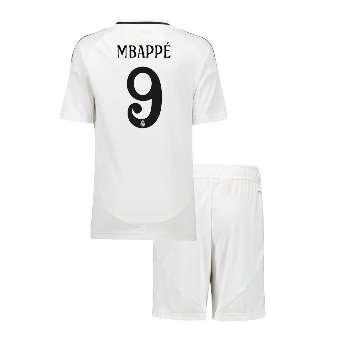 Real Madrid MBAPPÉ #9 Home Jersey Kit Kids(Jersey+Shorts) - gojersey