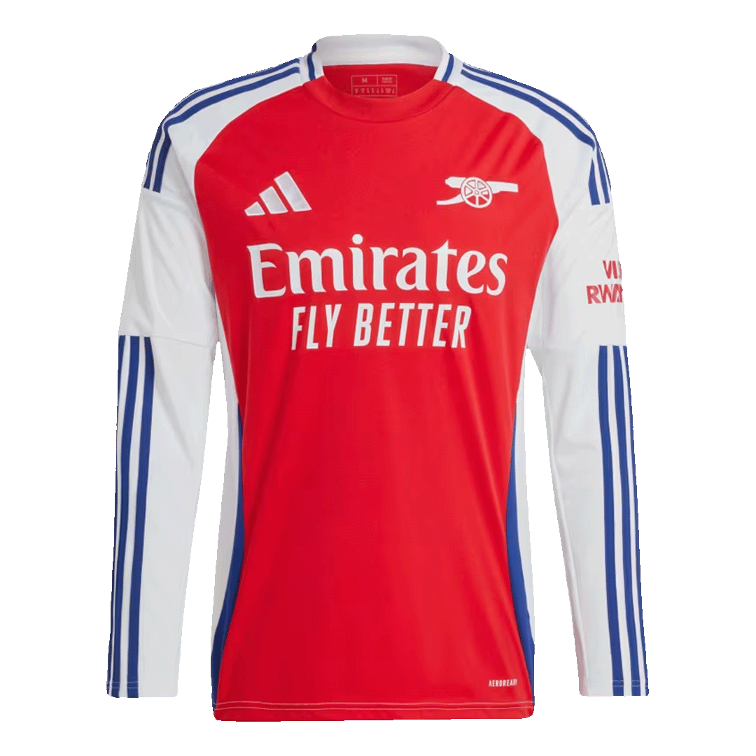 Arsenal Long Sleeve Home Jersey - gojersey