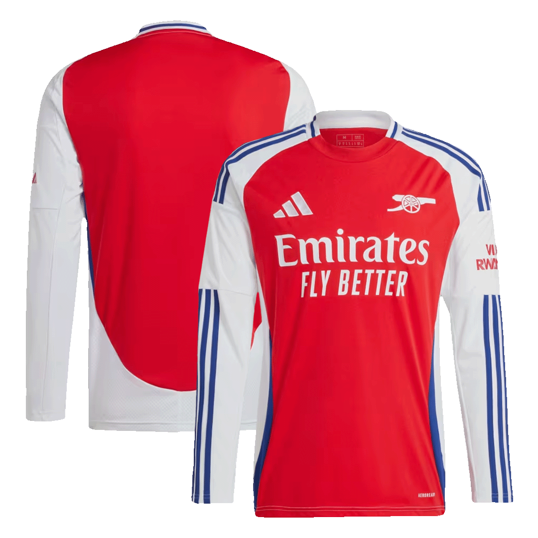 Arsenal Long Sleeve Home Jersey - gojersey