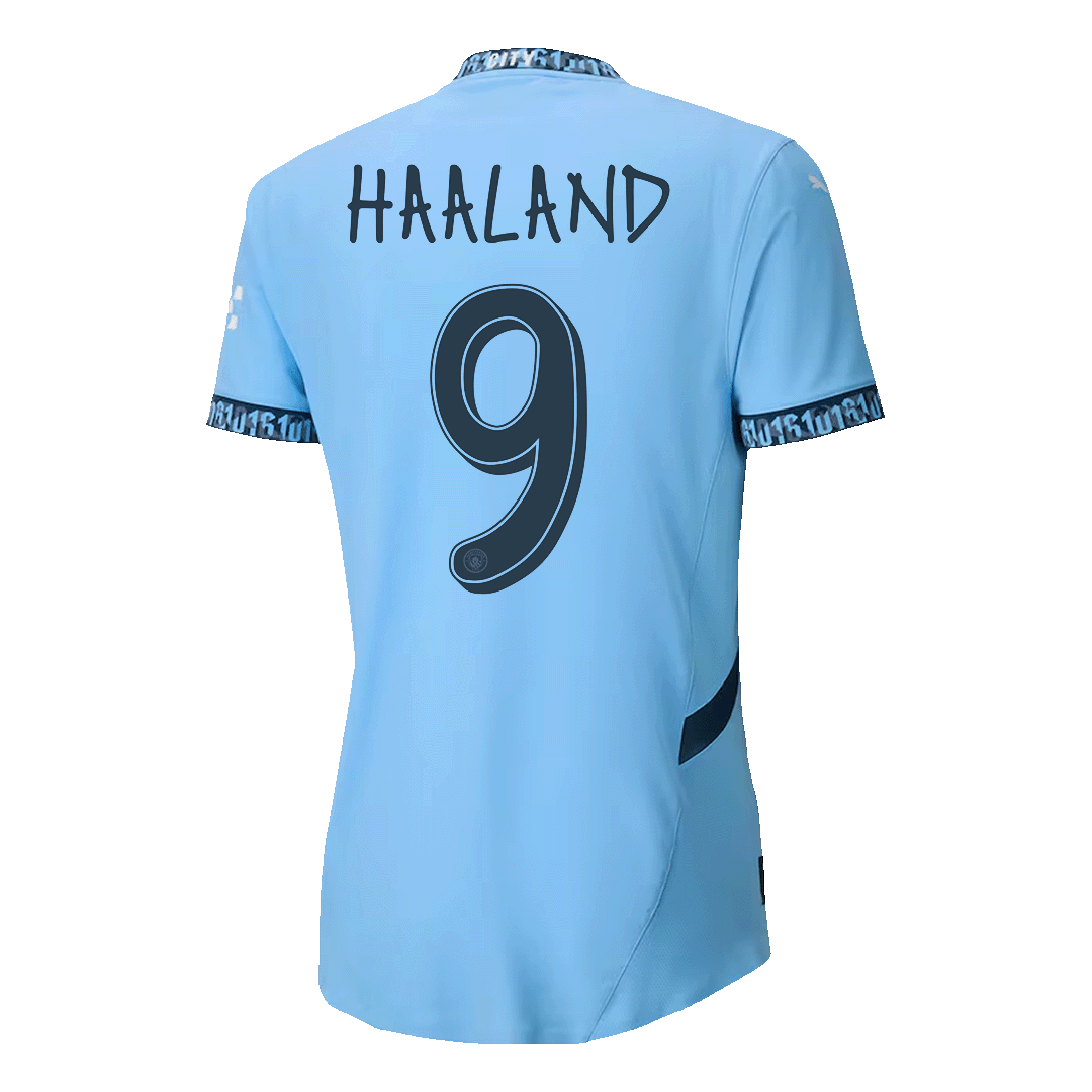 Manchester City HAALAND #9 Home Jersey Authentic - UCL Edition - gojersey