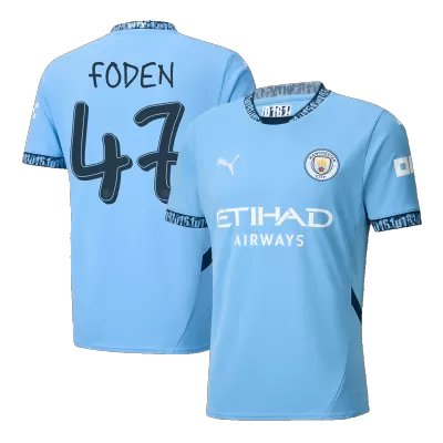 Manchester City FODEN #47 Home Jersey 2024/25 - UCL Edition - gojersey
