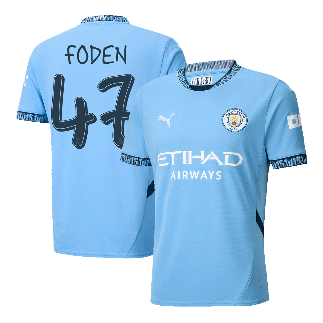 Manchester City FODEN #47 Home Jersey - UCL Edition - gojersey
