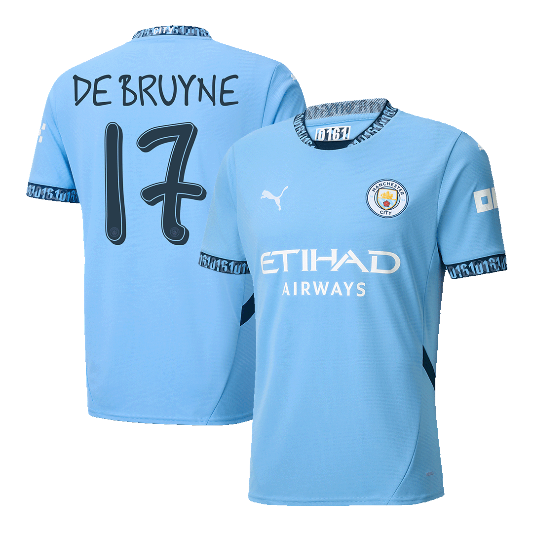 Manchester City DE BRUYNE #17 Home Jersey - UCL Edition - gojersey