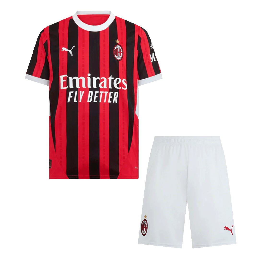 AC Milan Home Jersey Kit (Jersey+Shorts) - gojersey