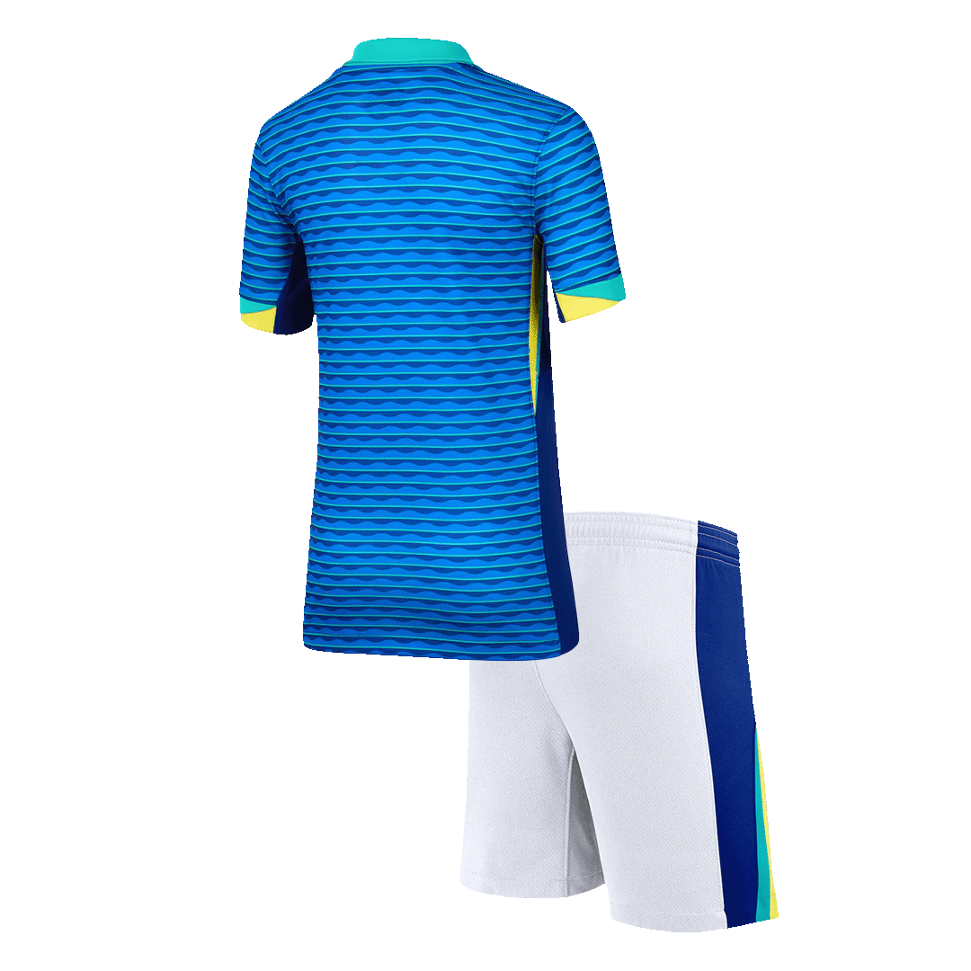 Brazil Away Jersey Kit Copa America Kids(Jersey+Shorts) - gojersey