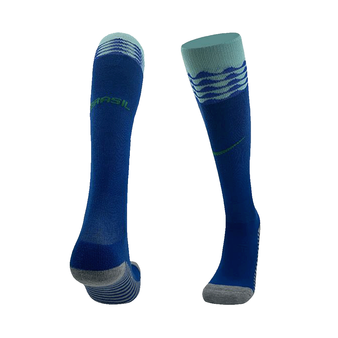 Brazil Away Soccer Socks Kid - gojersey