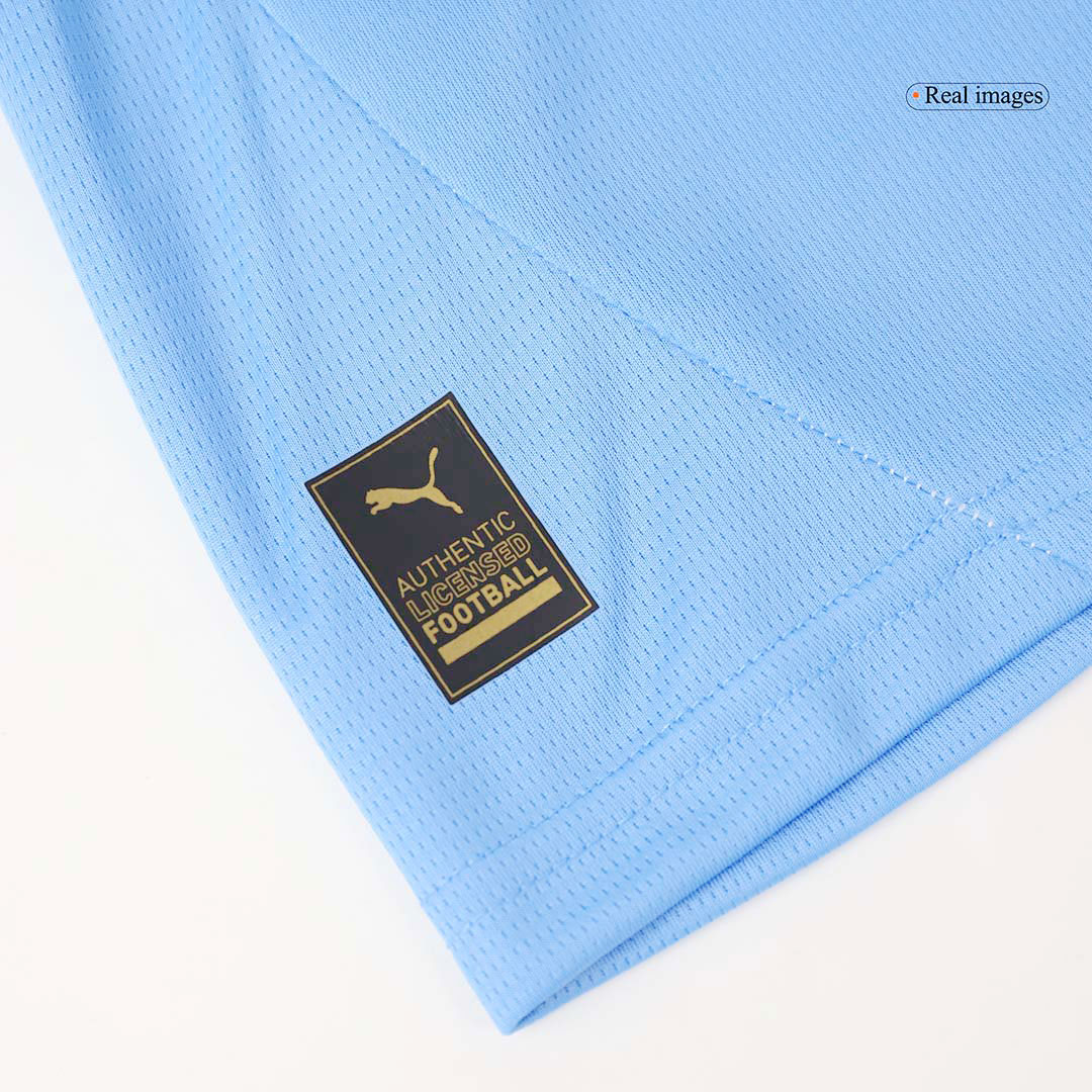 Manchester City Home Jersey Kit Kids(Jersey+Shorts) - gojersey