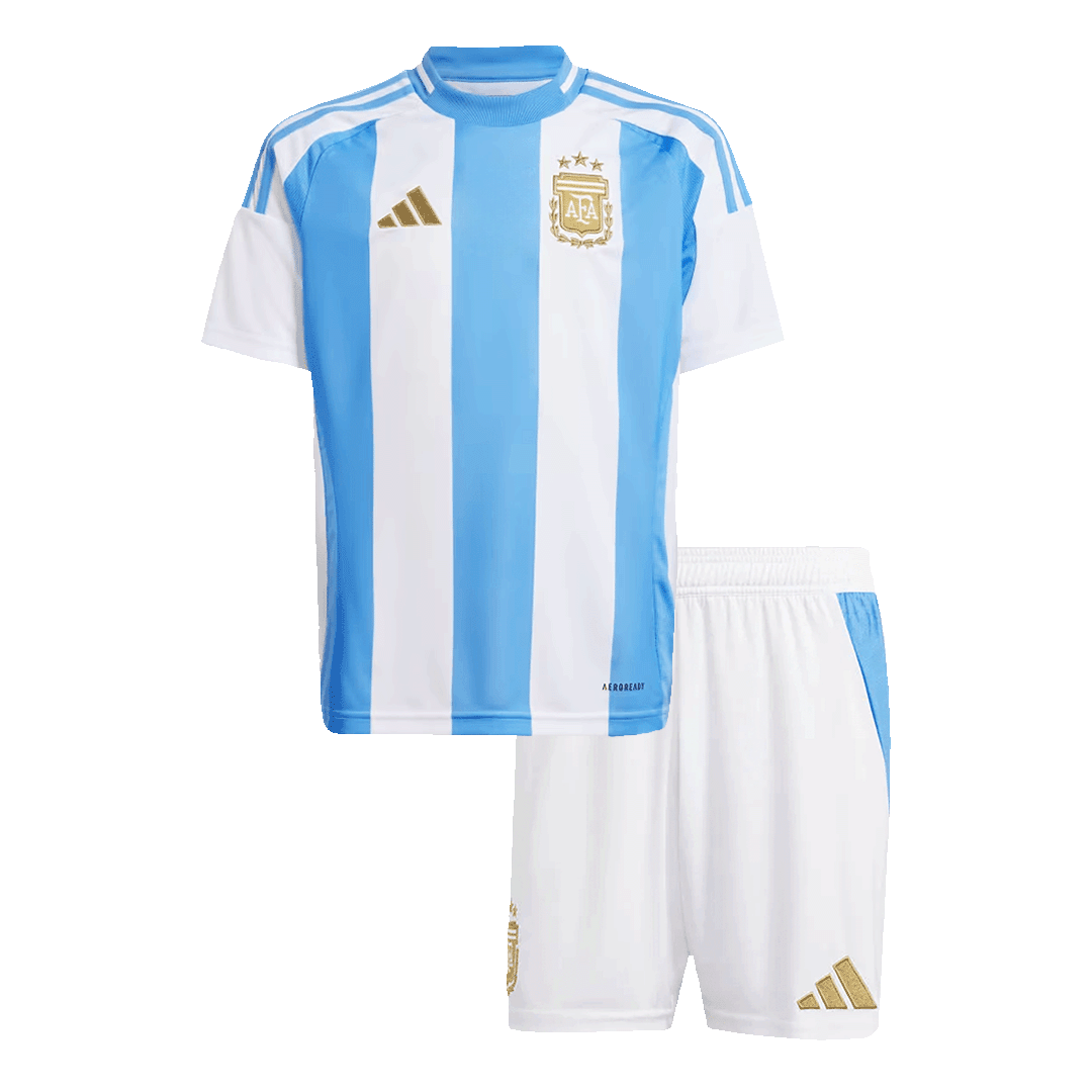 Kid's Argentina Home Soccer Jersey Kit(Jersey+Shorts) Copa America - gojersey