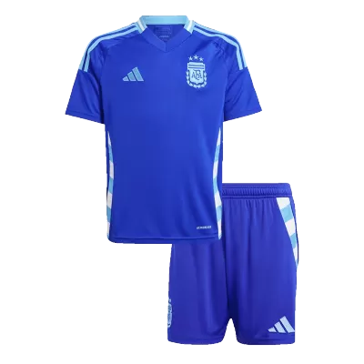 Argentina Away Jersey Kit Copa America 2024 Kids(Jersey+Shorts) - gojersey