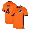 Netherlands VIRGIL #4 Home Jersey EURO 2024 - gojersey