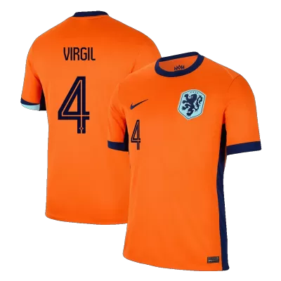 Netherlands VIRGIL #4 Home Jersey EURO 2024 - gojersey