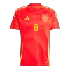 Spain FABIÁN #8 Home Jersey EURO 2024 - gojersey