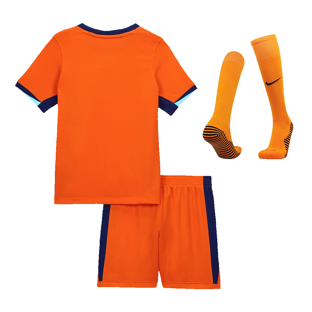 Netherlands Home Jersey Kit EURO Kids(Jersey+Shorts+Socks) - gojersey
