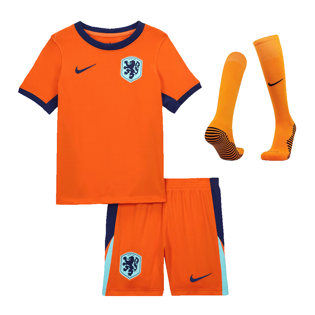 Netherlands Home Jersey Kit EURO Kids(Jersey+Shorts+Socks) - gojersey