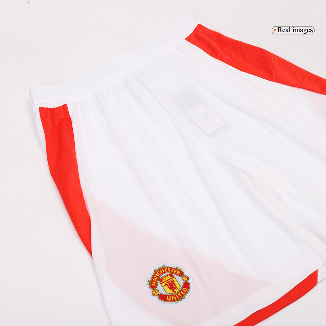 Manchester United Home Soccer Shorts - gojersey