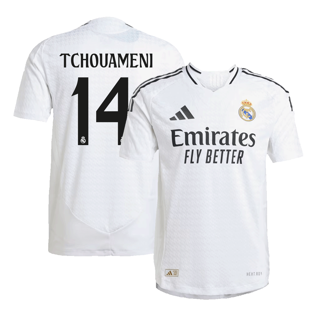 Real Madrid TCHOUAMENI #14 Home Jersey Authentic - gojersey