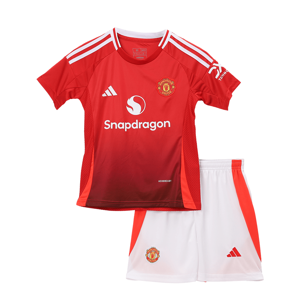 Manchester United Home Jersey Kit Kids(Jersey+Shorts) - gojersey