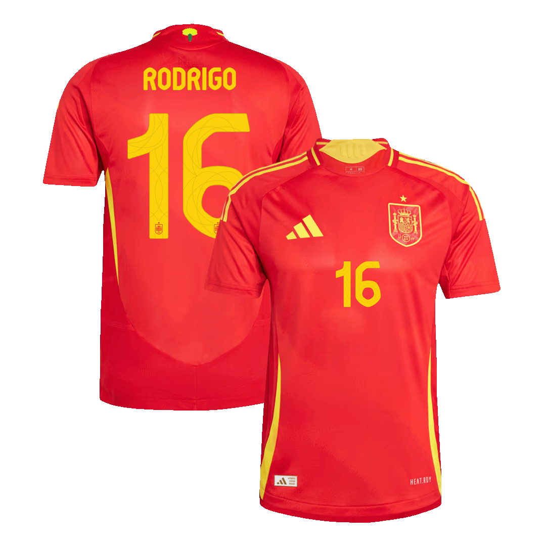 Spain RODRIGO #16 Home Jersey Authentic EURO - gojersey
