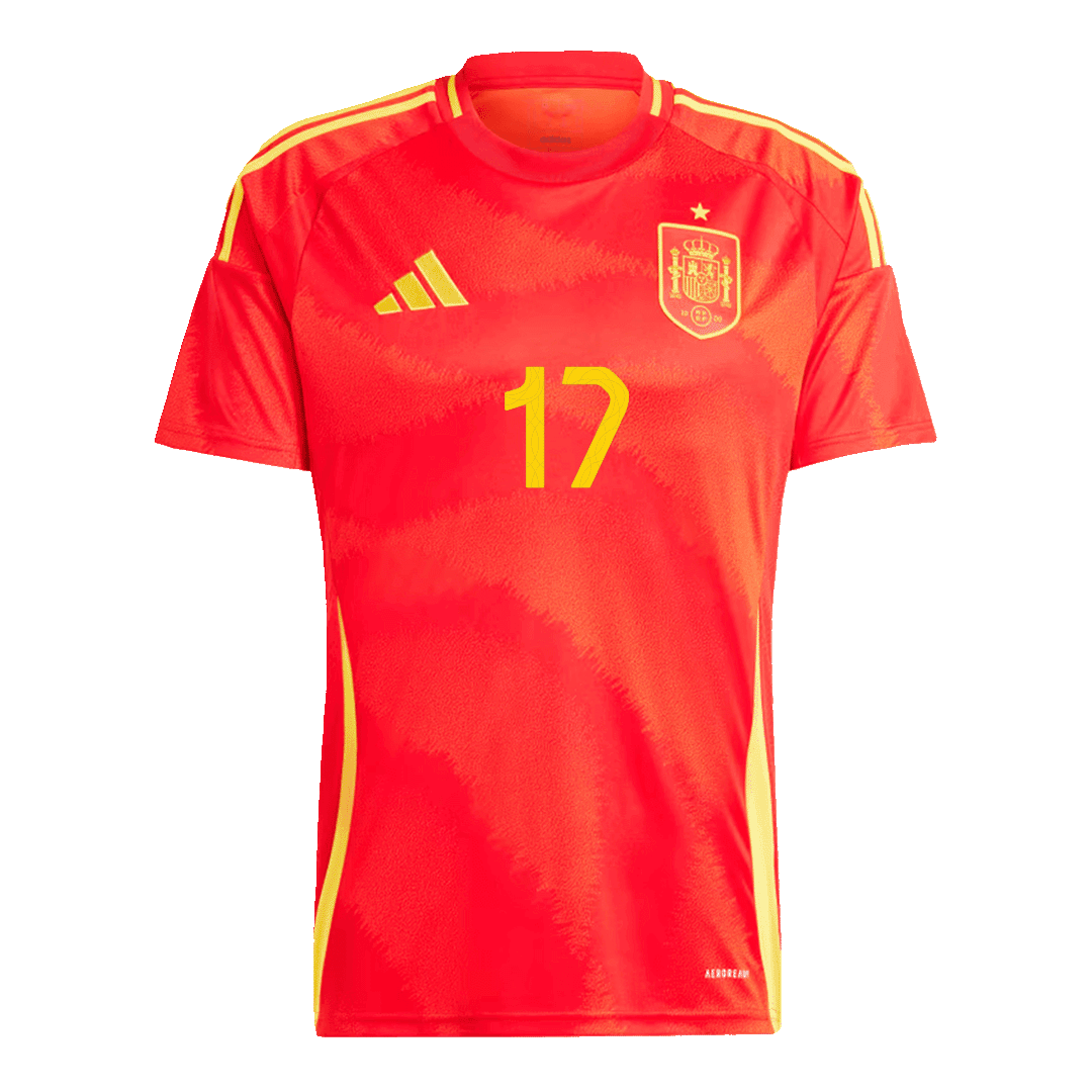 Spain WILLIAMS JR. #17 Home Jersey EURO - gojersey
