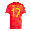 Spain WILLIAMS JR. #17 Home Jersey EURO 2024 - gojersey