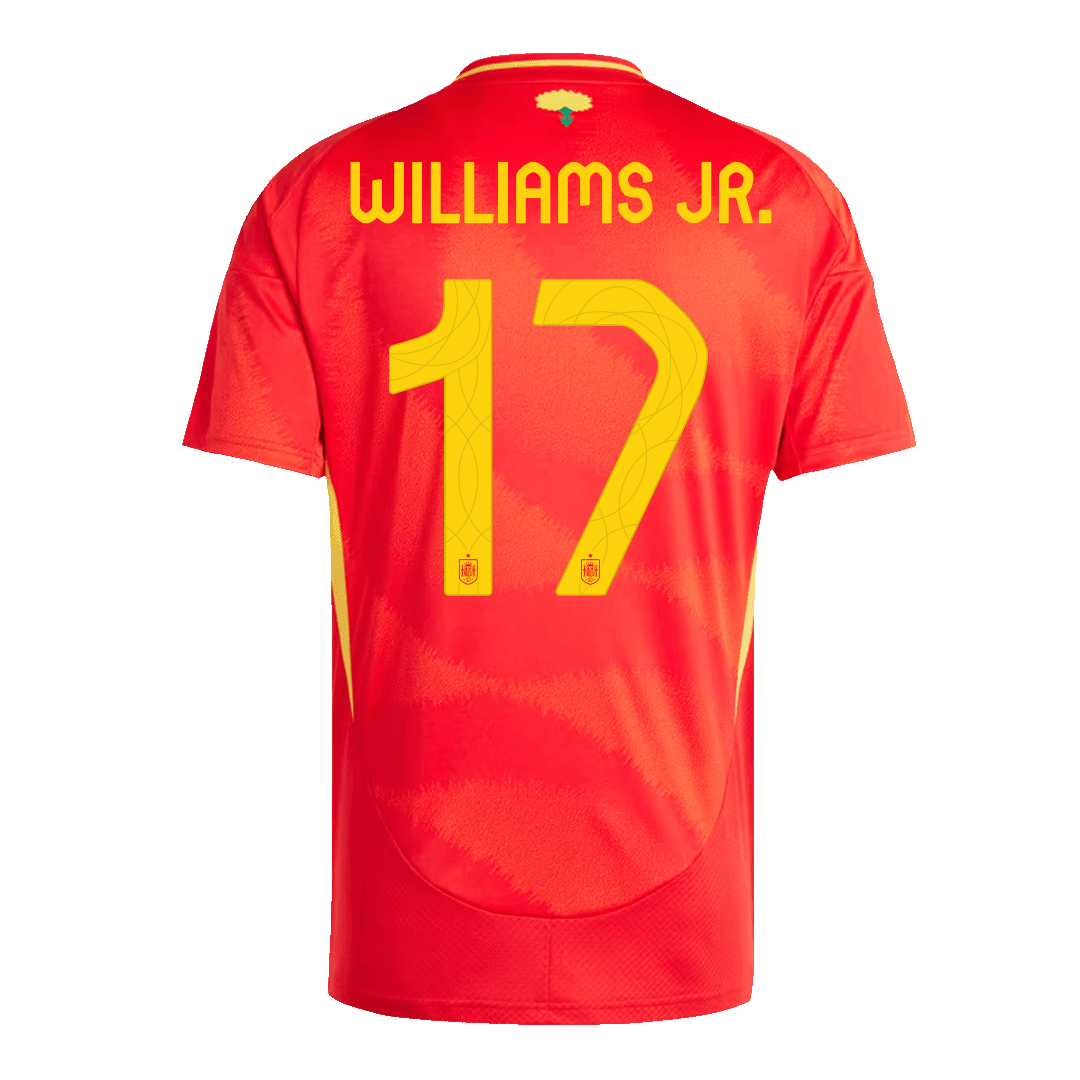 Spain WILLIAMS JR. #17 Home Jersey EURO - gojersey