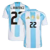Argentina L.MARTÍNEZ #22 Home Jersey Authentic 2024 - gojersey