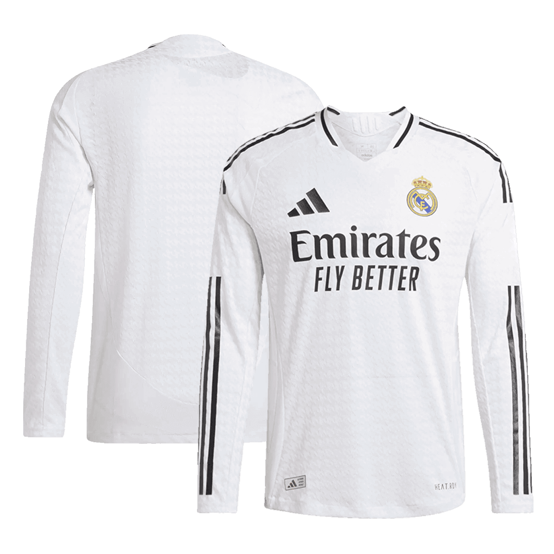Authentic Real Madrid Long Sleeve Home Jersey - gojersey