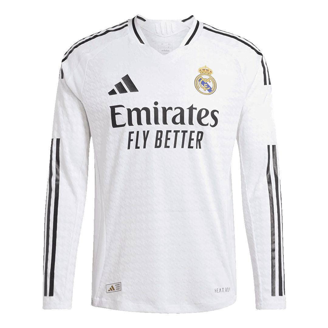 Authentic Real Madrid Long Sleeve Home Jersey - gojersey