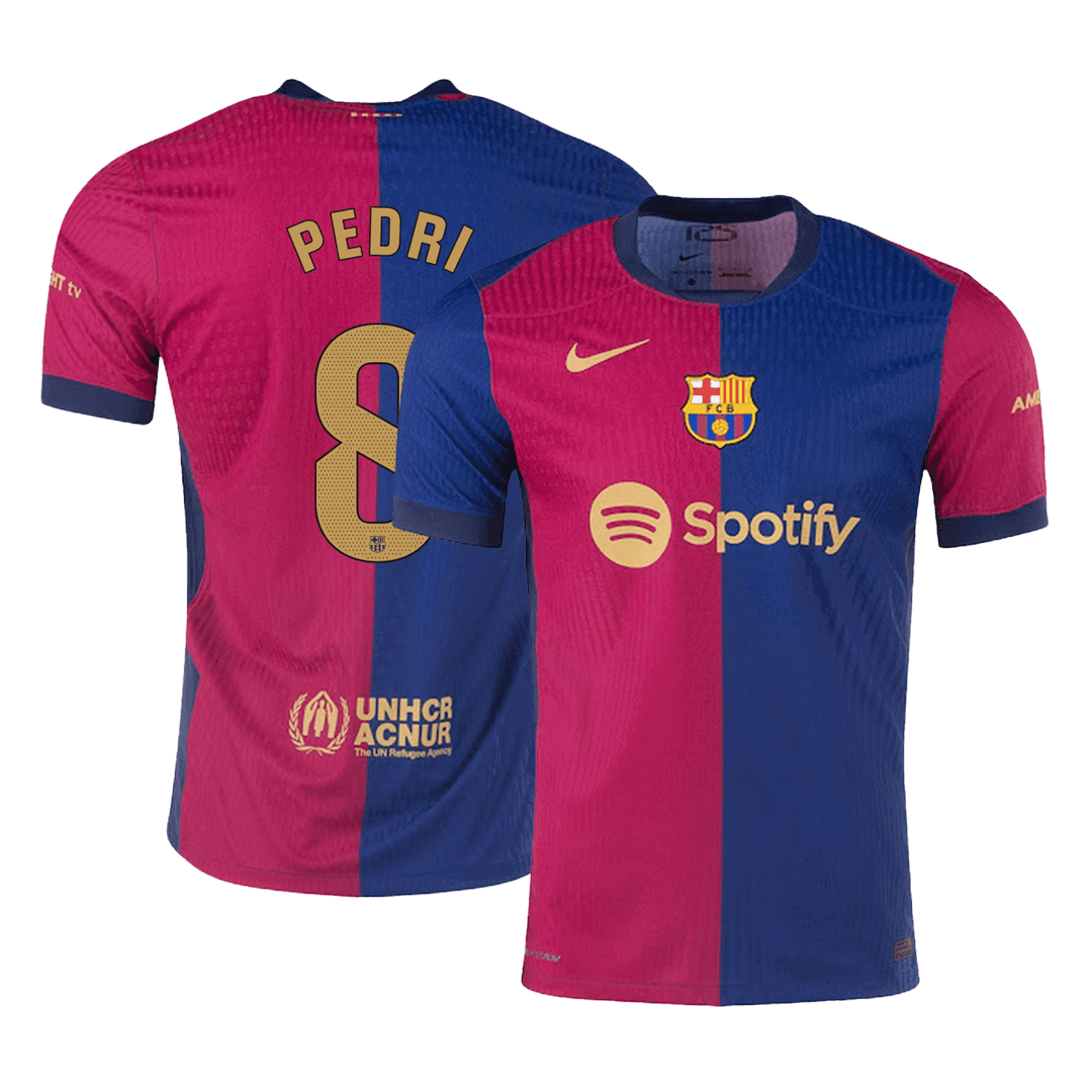 Barcelona PEDRI #8 Home Jersey Authentic - gojersey