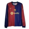 Barcelona Long Sleeve Home Jersey - gojersey
